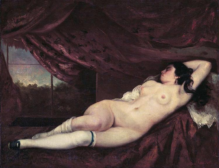 Gustave Courbet Nude Reclining Woman France oil painting art